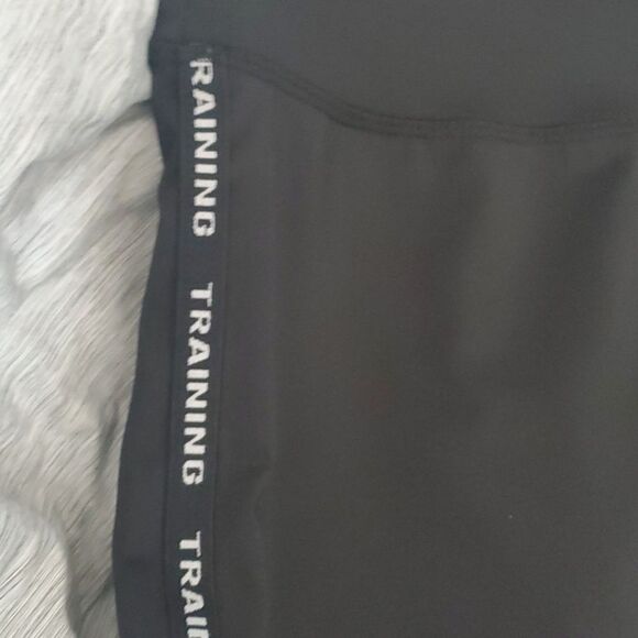 Forever 21 pants women's size xs x-small black gey white ombre yoga side stripe - Picture 10 of 16